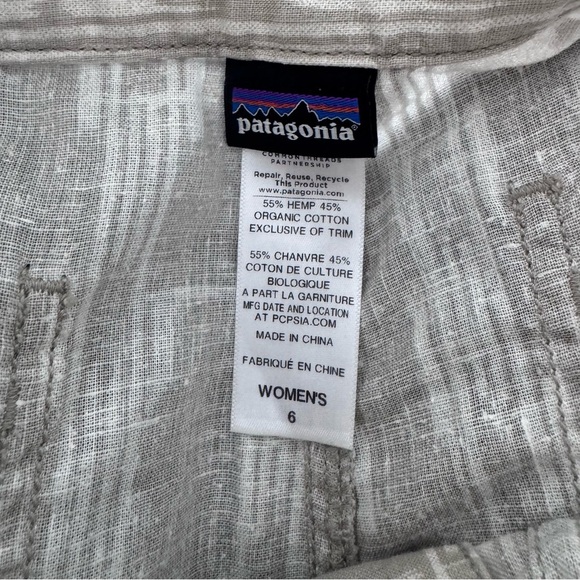 PATAGONIA Island Hemp Shorts  Size - 6 - Picture 13 of 13